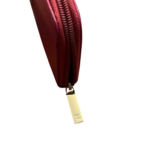 CHANEL Pink Caviar Leather Timeless Continental Zipper Wallet - Picture 9 of 14